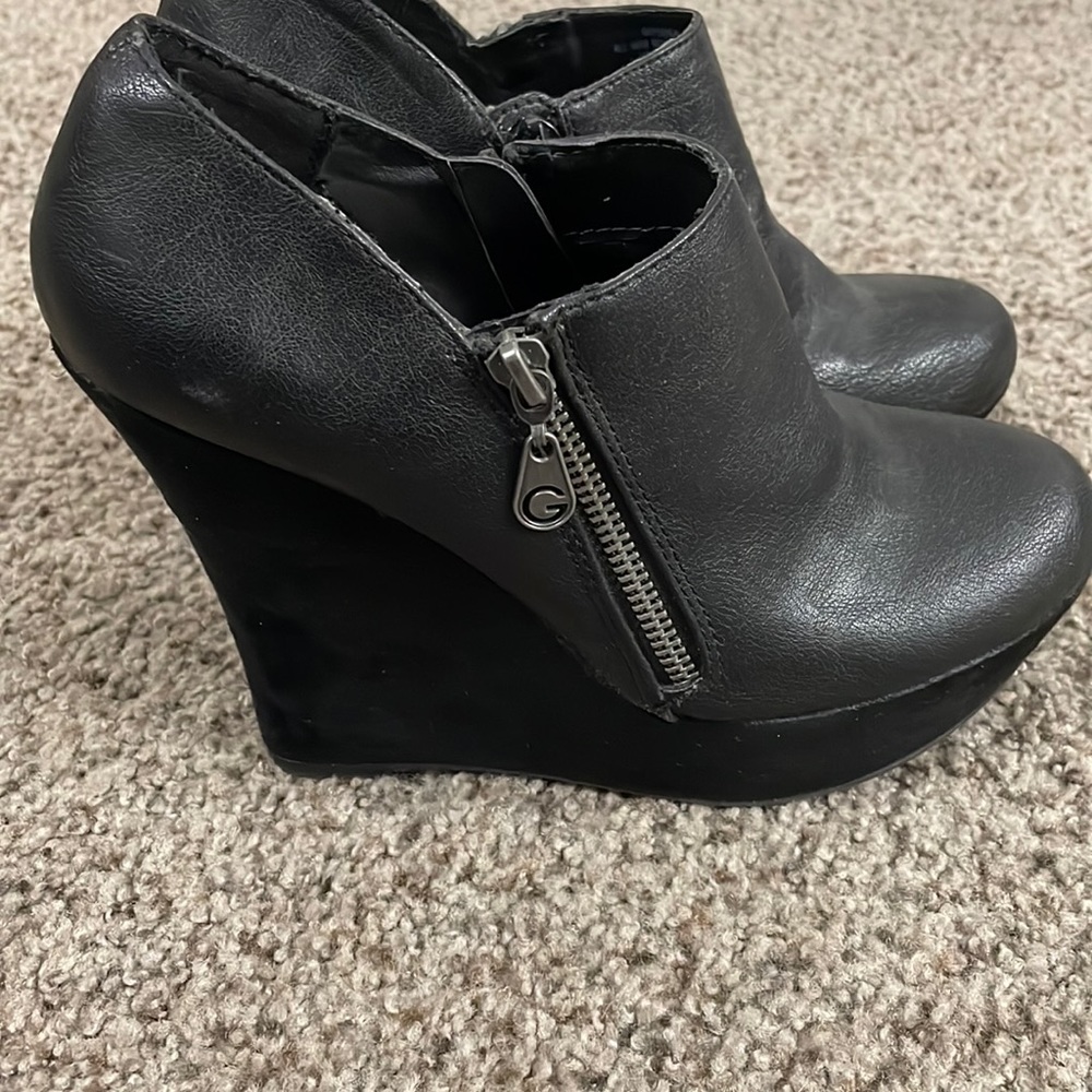 G by guess wedge boot
